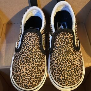 Leopard Slip On Vans (Toddler)